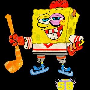 SPONGBOB T-SHIRT : HOCKEY PURPLE EYE